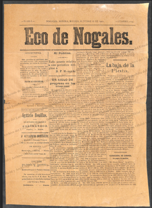 Ejemplar de Eco de Nogales