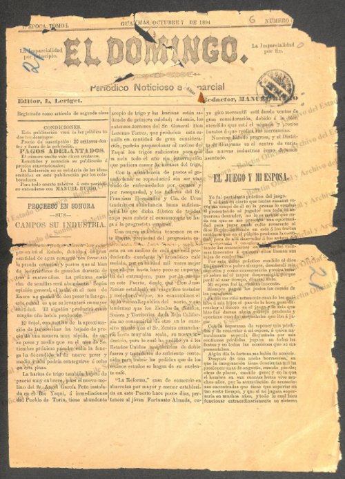 Ejemplar de El Domingo