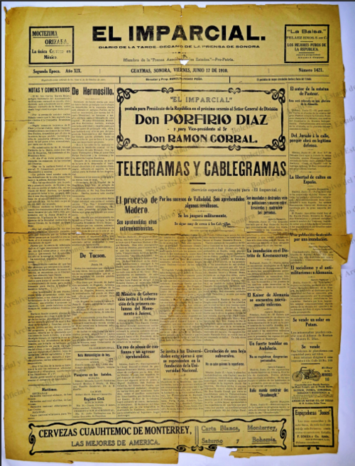 Ejemplar de El Imparcial