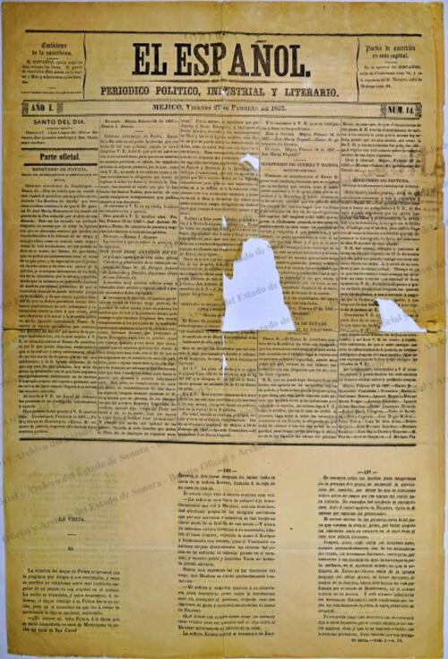 Ejemplar de El Español