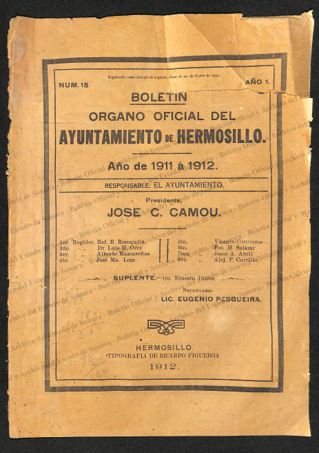 Imagen: Boletin del Ayuntamiento de Hermosillo