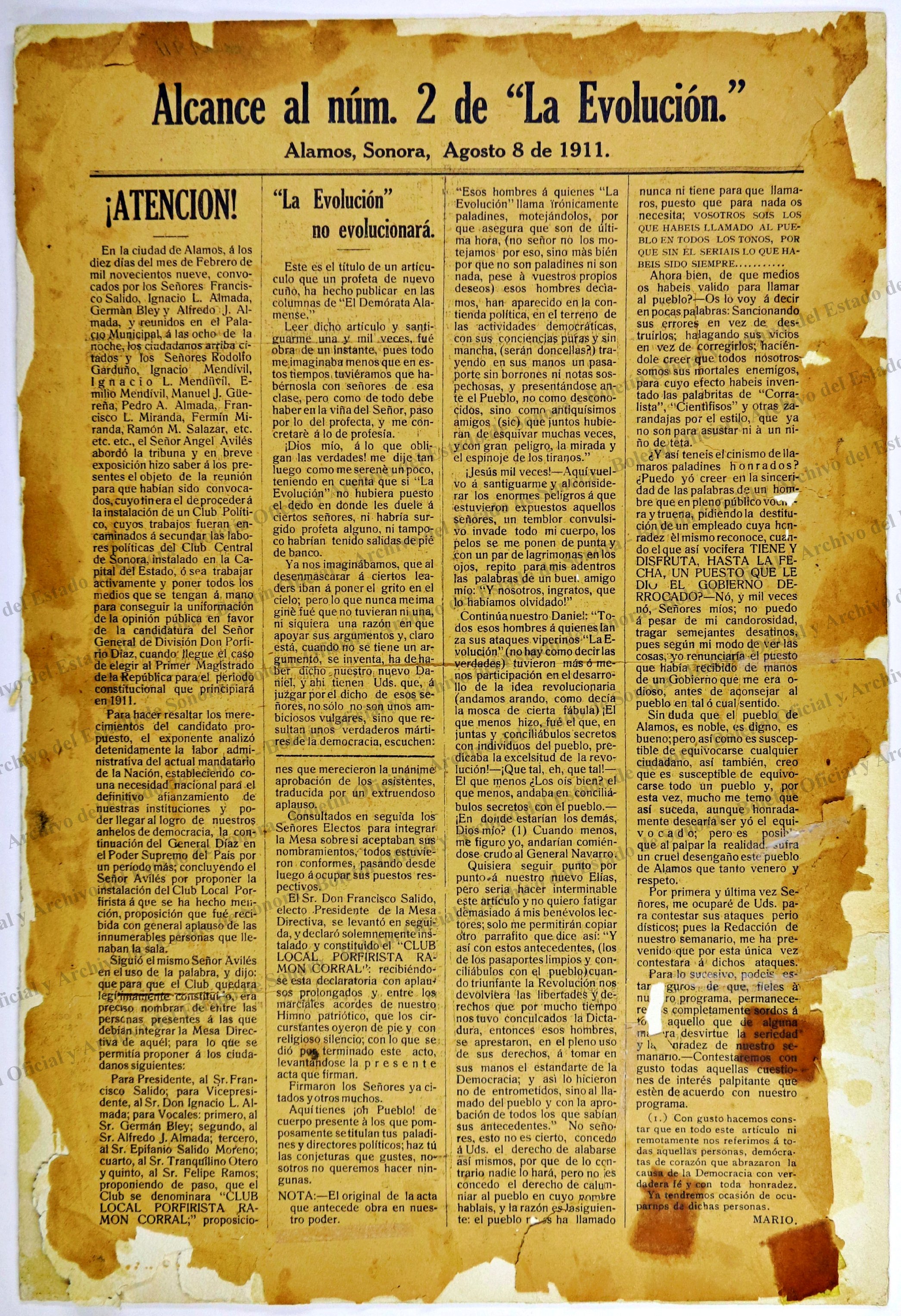 Imagen: La Evolución