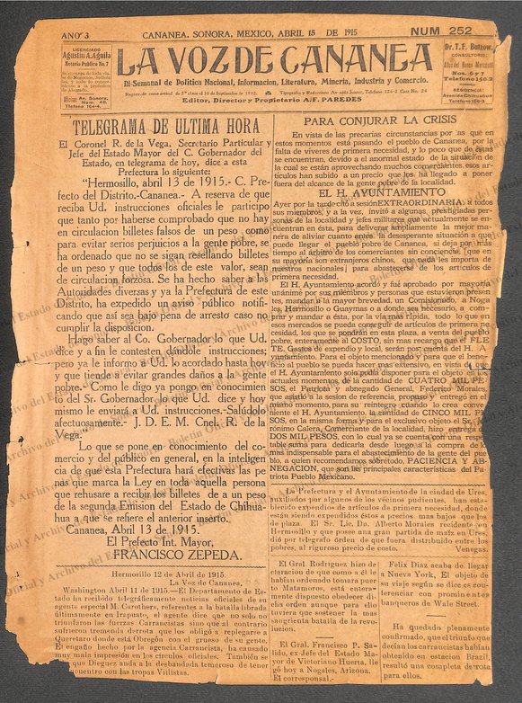 Imagen: La Voz de Cananea