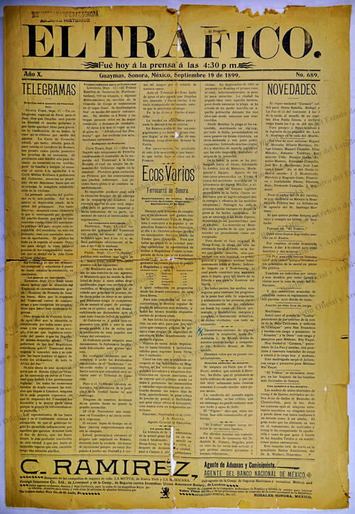 Ejemplar de El Tráfico