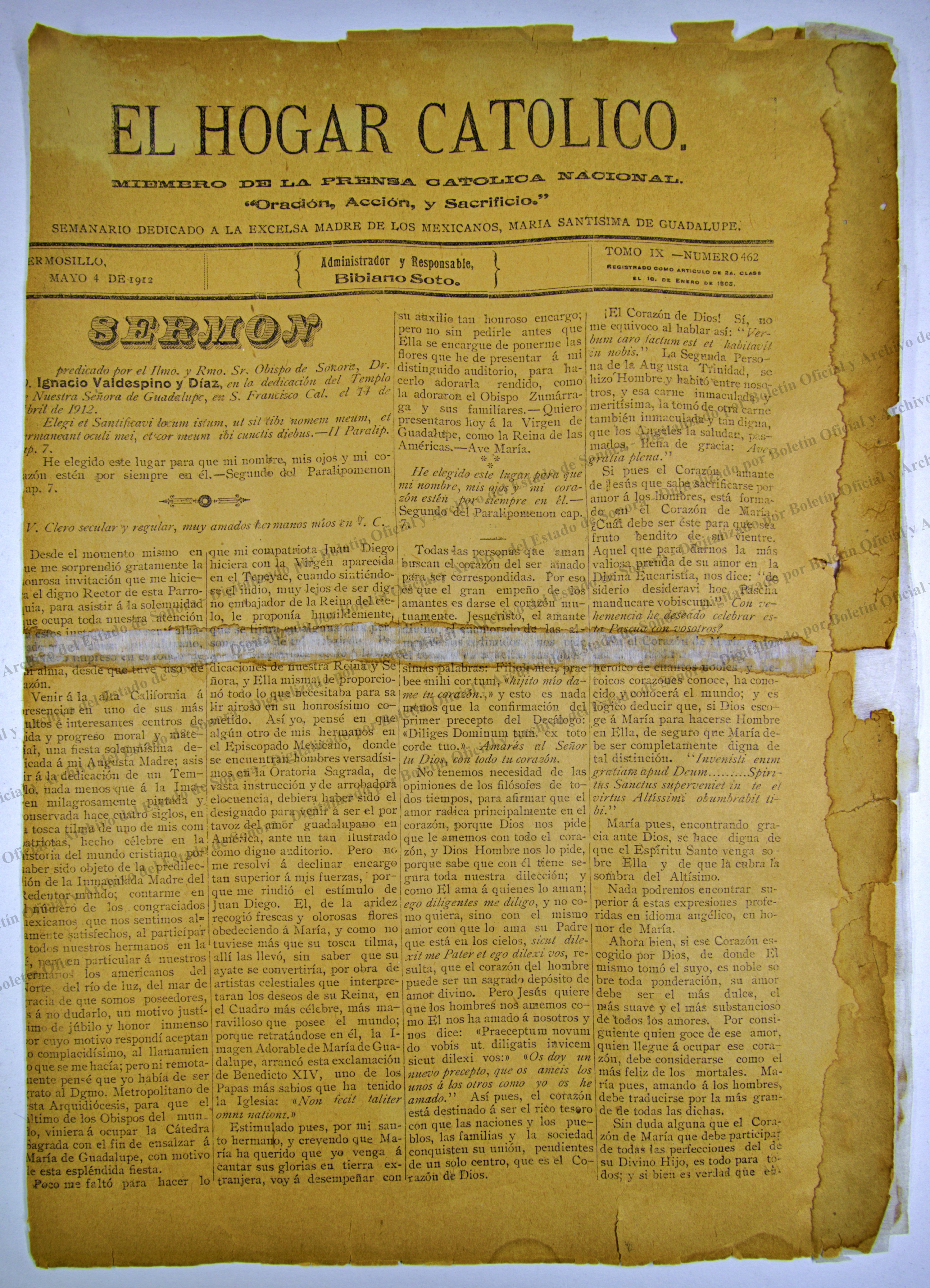 Imagen: El Hogar Católico