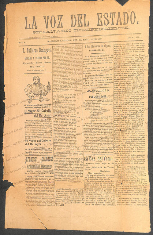 Ejemplar de La Voz del Estado