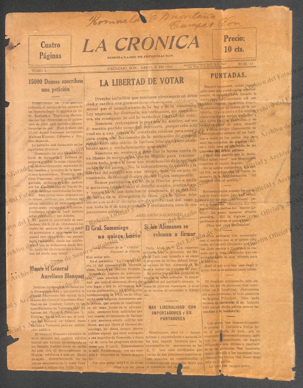 Imagen: La Cronica